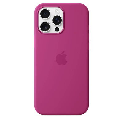 iPhone 16 Pro Max Silicone Case with MagSafe – Fuchsia