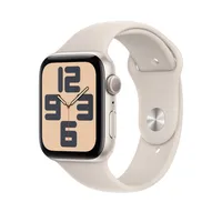 Apple Watch SE GPS, 40mm Starlight Aluminum Case with Starlight Sport Band - S/M