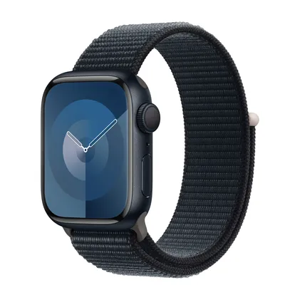 Apple Watch Series 9 GPS, 41mm Midnight Aluminium Case with Midnight Sport Loop
