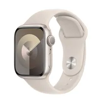 Apple Watch Series 9 GPS 41mm Starlight Aluminum Case with Starlight Sport Band - S/M