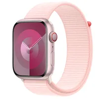 Apple Watch Series 9 GPS + Cellular, 45mm Pink Aluminium Case with Light Pink Sport Loop