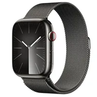 Apple Watch Series 9 GPS + Cellular, 45mm Graphite Stainless Steel Case with Graphite Milanese Loop