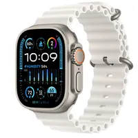Apple Watch Ultra 2 GPS + Cellular, 49mm Titanium Case with White Ocean Band