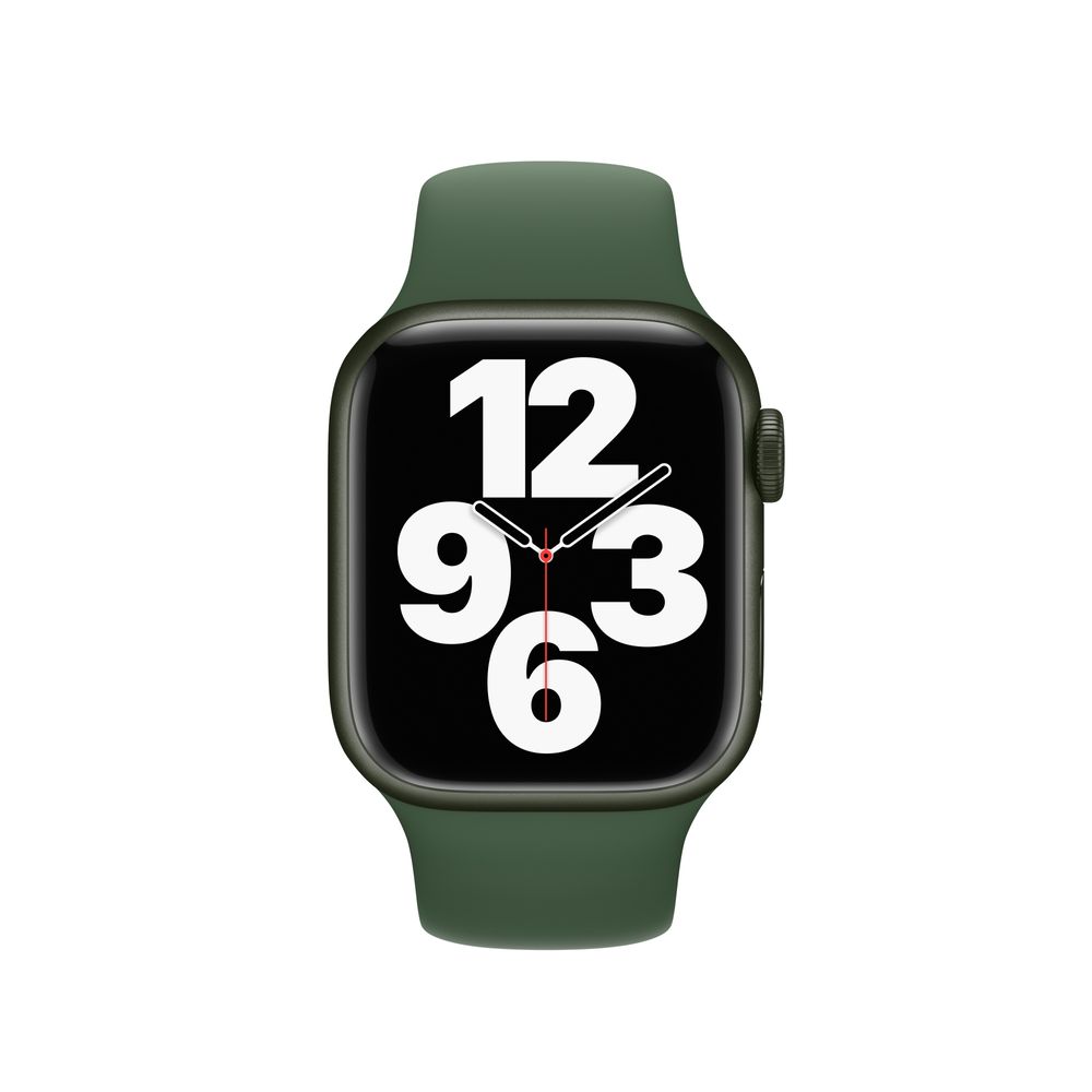 Refurbished Apple Watch Series 7 GPS + Cellular, 41mm Green Aluminum Case with Clover Sport Band
