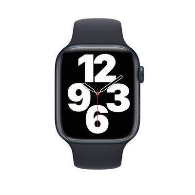 Refurbished Apple Watch Series 7 GPS + Cellular, 45mm Midnight Aluminum Case with Midnight Sport Band
