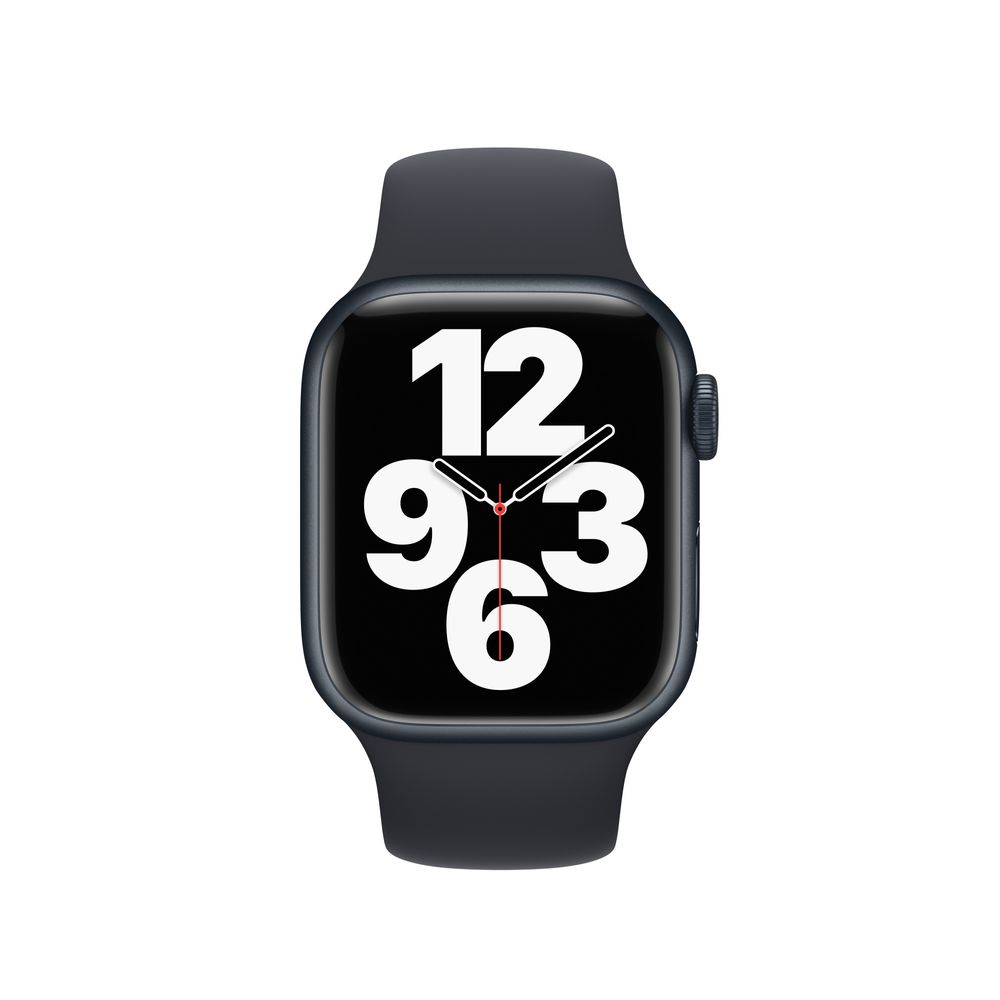 Refurbished Apple Watch Series 7 GPS, 41mm Midnight Aluminum Case with Midnight Sport Band