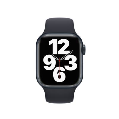 Refurbished Apple Watch Series 7 GPS, 41mm Midnight Aluminum Case with Midnight Sport Band