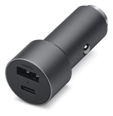 mophie Dual (USB-C/USB-A) Car Charger