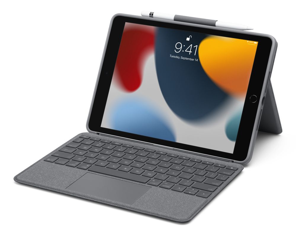 Apple Logitech Combo Touch Keyboard Case with Trackpad for iPad (9th generation) | Street Town Centre
