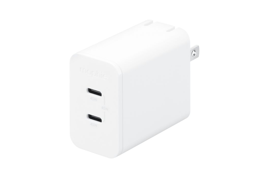 mophie speedport 45 2-port GaN wall charger (45W)