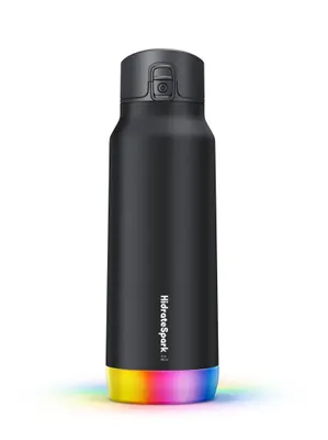 HidrateSpark PRO STEEL - 32 oz. Smart Water Bottle + Bonus Straw Lid