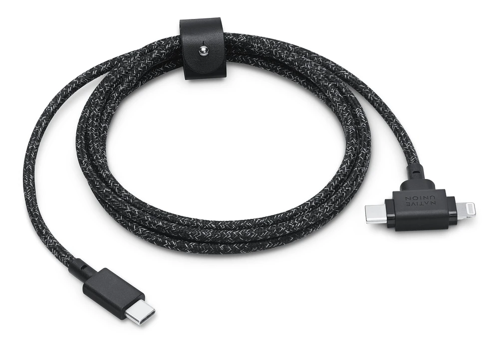 Native Union Belt Cable Duo USB-C to Lightning and USB-C Cable