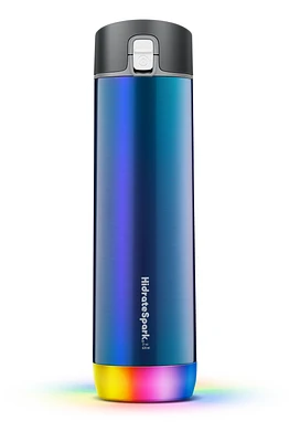 HidrateSpark PRO STEEL - 21 oz. Smart Water Bottle + Bonus Straw Lid - Aurora 