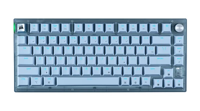 Corsair K65 Plus Wireless Mechanical Gaming Keyboard for Mac - Glacier Blue