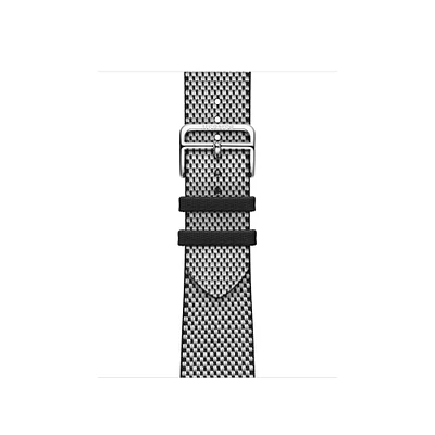 Apple Watch Hermès - 42mm Noir/Écru Toile H Single Tour