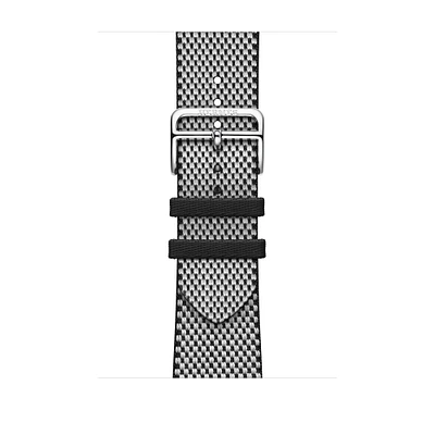 Apple Watch Hermès - 46mm Noir/Écru Toile H Single Tour