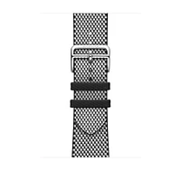 Apple Watch Hermès - 46mm Noir/Écru Toile H Single Tour