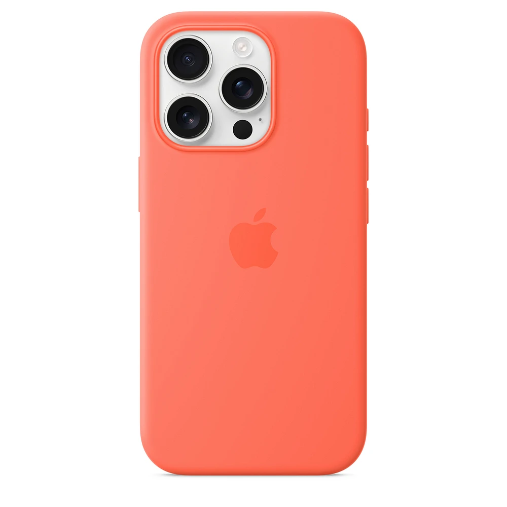 iPhone 16 Pro Silicone Case with MagSafe - Tangerine