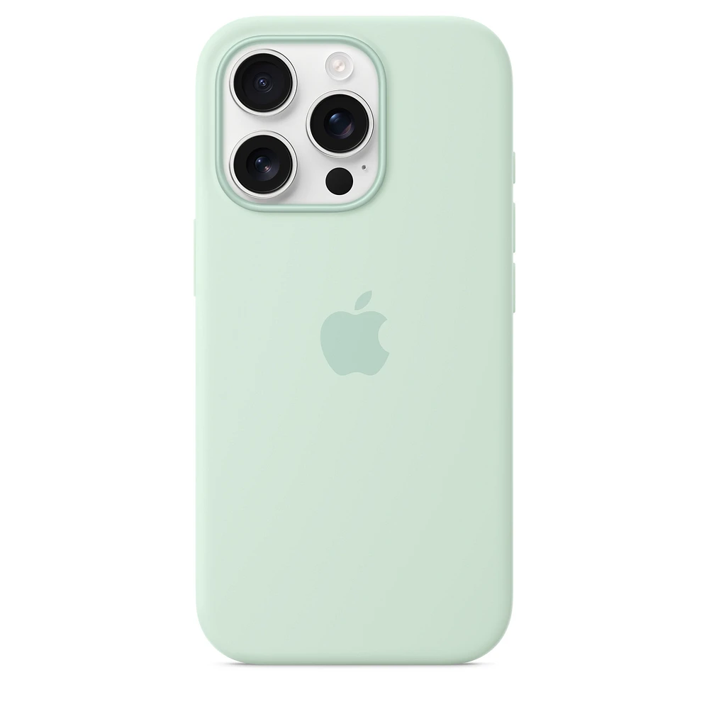 iPhone 16 Pro Silicone Case with MagSafe - Aquamarine