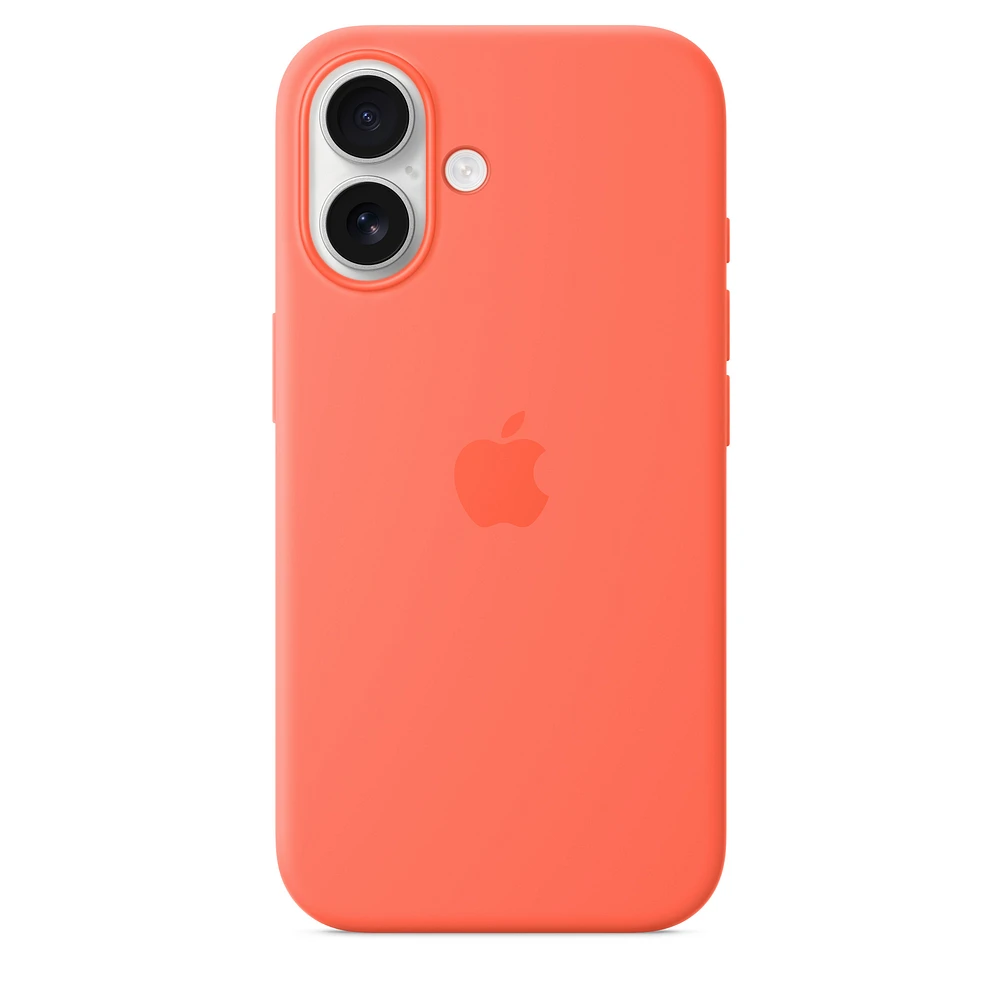 iPhone 16 Silicone Case with MagSafe – Tangerine