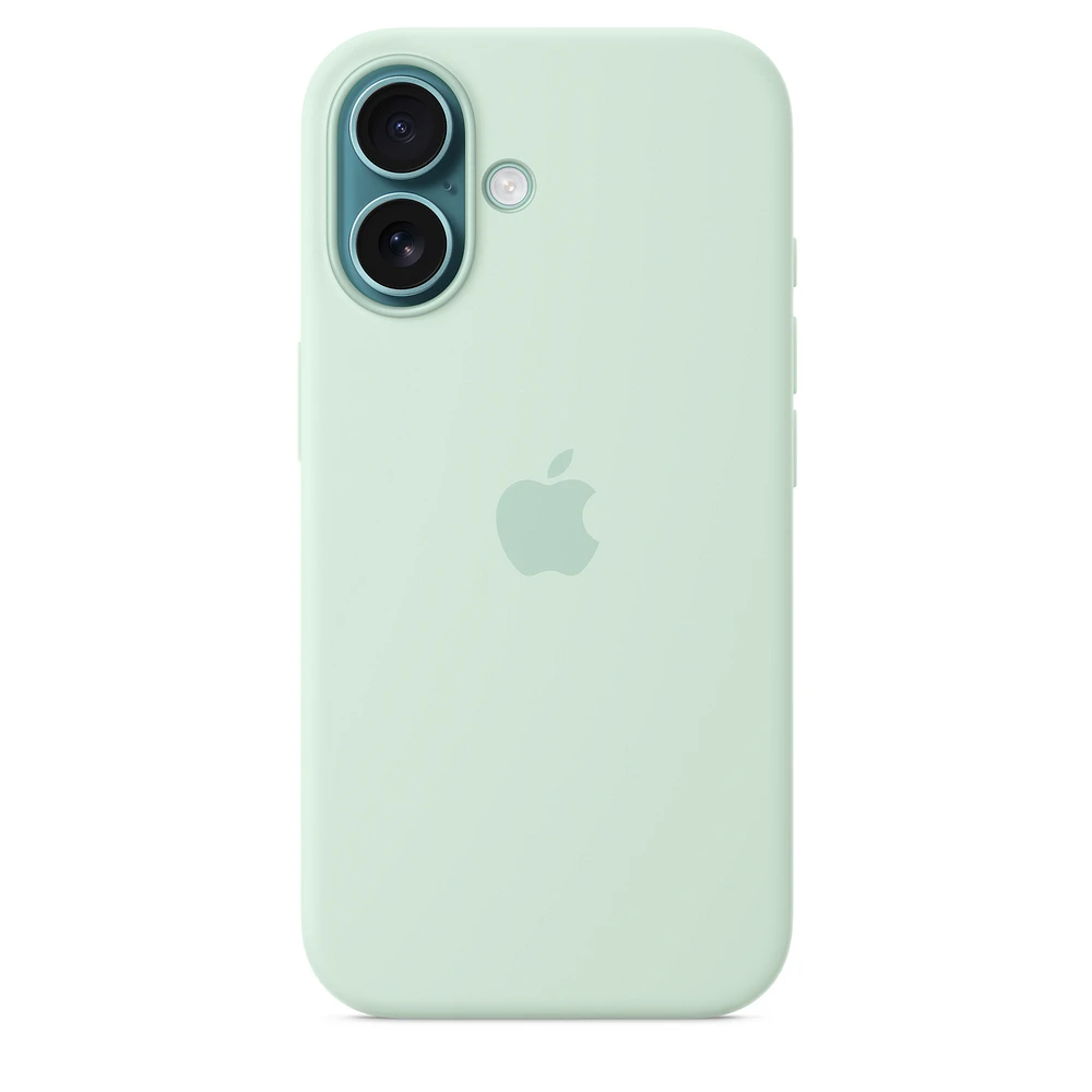 iPhone 16 Silicone Case with MagSafe – Aquamarine