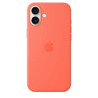 iPhone 16 Plus Silicone Case with MagSafe – Tangerine