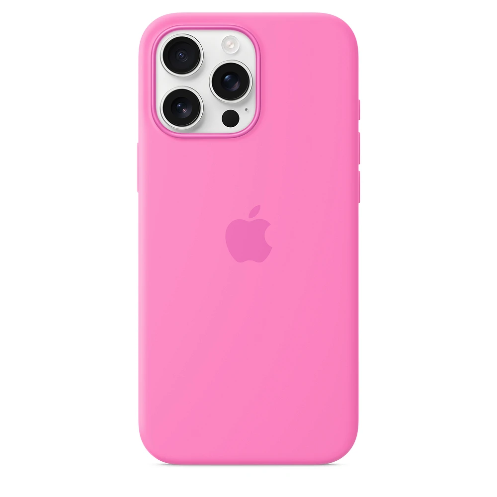 iPhone 16 Pro Max Silicone Case with MagSafe – Peony