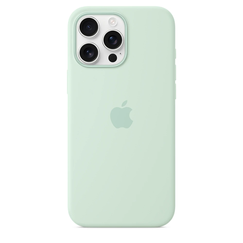 iPhone 16 Pro Max Silicone Case with MagSafe – Aquamarine