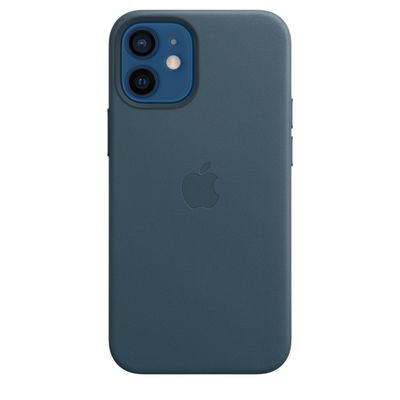 iPhone 12 mini Leather Case with MagSafe - Baltic Blue