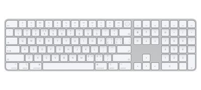 Magic Keyboard with Touch ID and Numeric Keypad for Mac models with Apple silicon - Chinese (PinYin) - White Keys