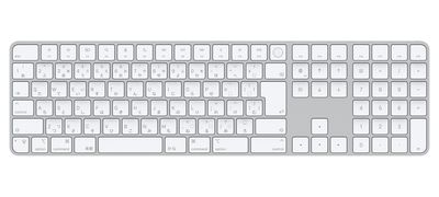 Magic Keyboard with Touch ID and Numeric Keypad for Mac models with Apple silicon - Japanese - White Keys