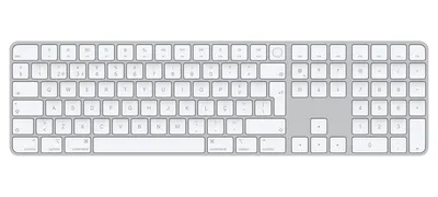 Magic Keyboard with Touch ID and Numeric Keypad for Mac models with Apple silicon - Portuguese - White Keys