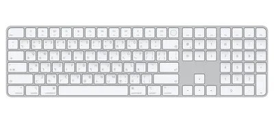 Magic Keyboard with Touch ID and Numeric Keypad for Mac models with Apple silicon - Chinese (Zhuyin) - White Keys
