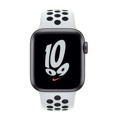 Apple Watch Nike SE GPS + Cellular, 40mm Space Gray Aluminum Case with Pure Platinum/Black Nike Sport Band