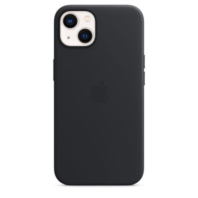 iPhone 13 Leather Case with MagSafe - Midnight
