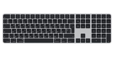 Magic Keyboard with Touch ID and Numeric Keypad for Mac models with Apple silicon - Ukrainian - Black Keys