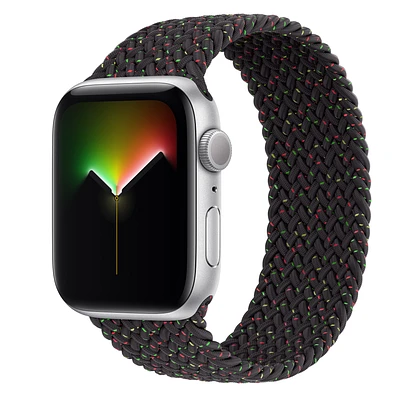 Apple Watch SE GPS, 44mm Silver Aluminum Case with Black Unity Braided Solo Loop