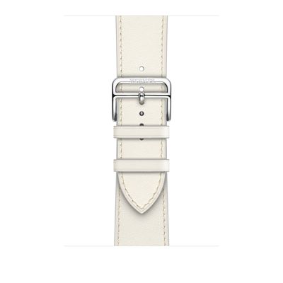 Apple Watch Hermès - 45mm Blanc Swift Leather Single Tour