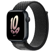 Apple Watch Series 8 45mm Midnight Aluminum with Black Nylon Loop