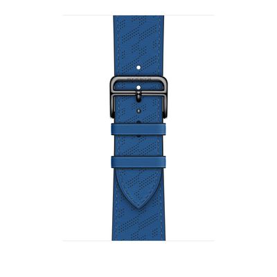 Apple Watch Hermès - 45mm Bleu de France Swift Leather H Diagonal Single Tour