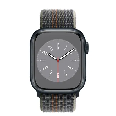 Apple Watch Series 8 GPS, 41mm Midnight Aluminum Case with Midnight Sport Loop