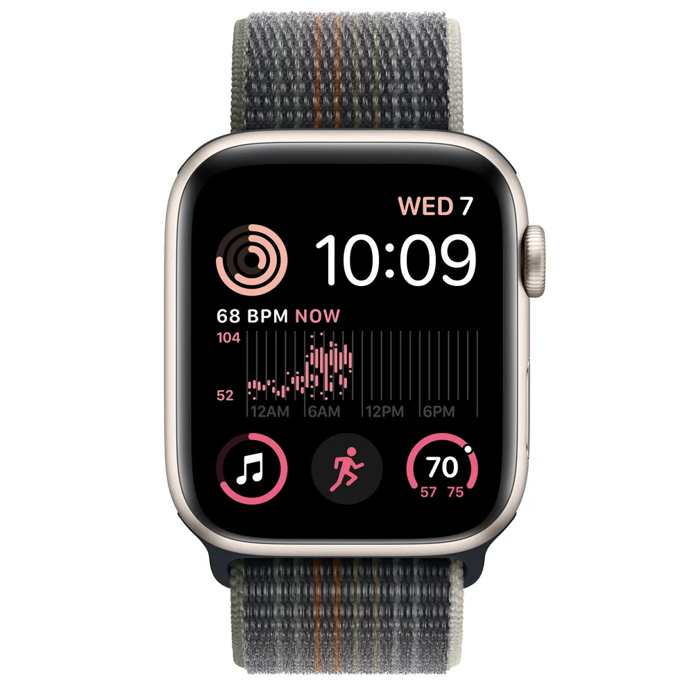 Begrænsninger angivet anker Apple Watch SE GPS, 44mm Starlight Aluminum Case with Midnight Sport Loop |  Bridge Street Town Centre