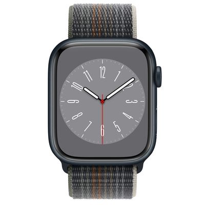 Apple Watch Series 8 GPS + Cellular, 45mm Midnight Aluminum Case with Midnight Sport Loop