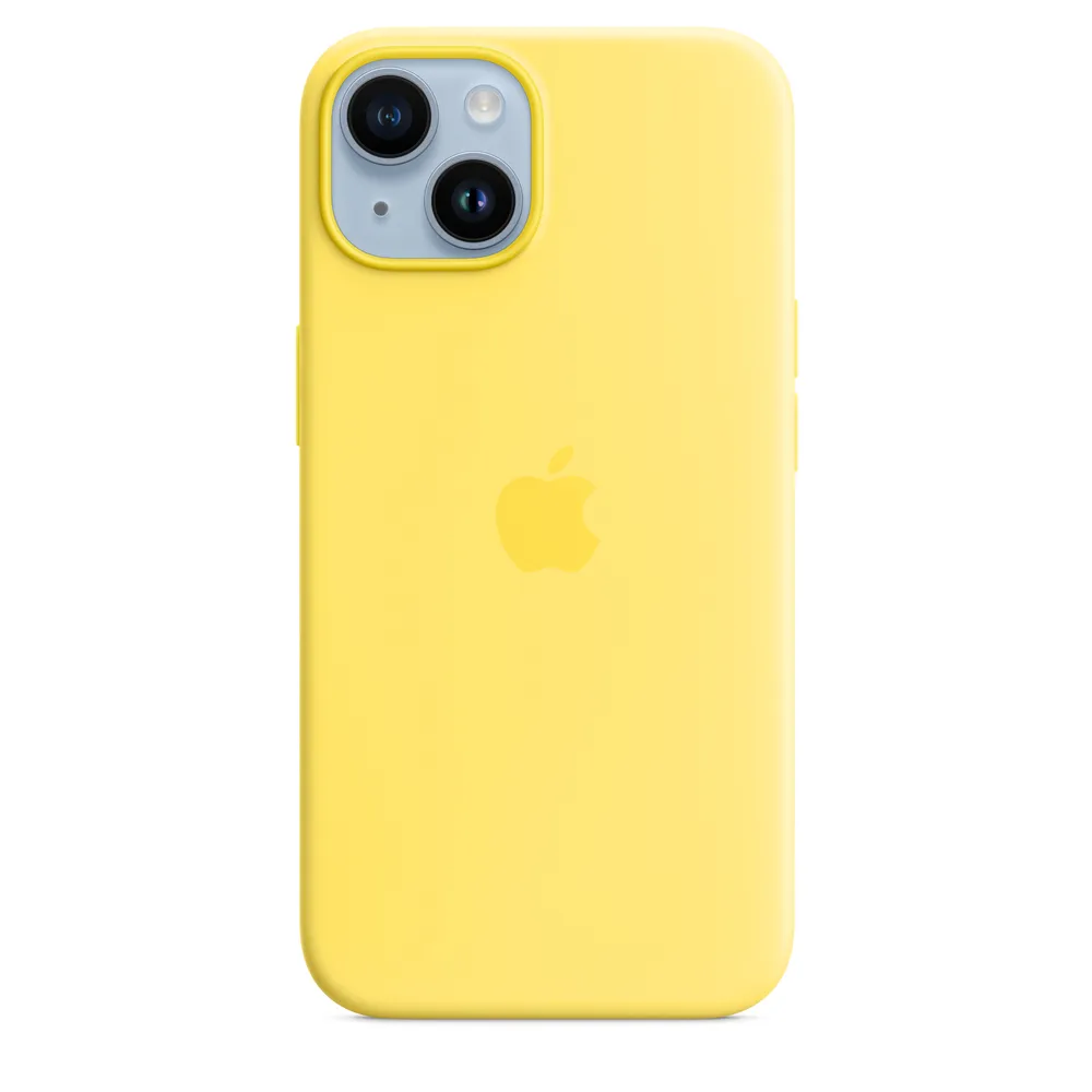 iPhone 14 Silicone Case with MagSafe - Canary Yellow