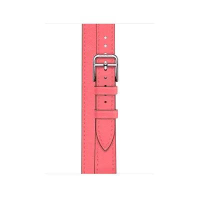 Apple Watch Hermès - 41mm Rose Azalée Swift Leather Attelage Double Tour