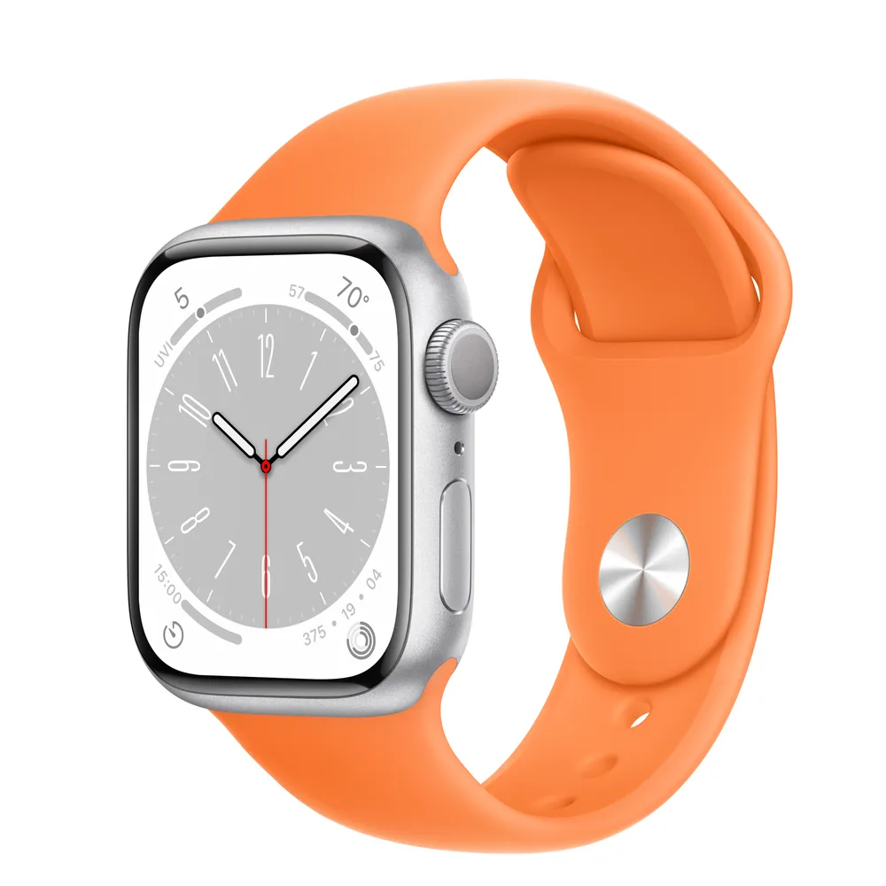 Apple Watch Series 8 GPS, mm Silver Aluminum Case with Bright