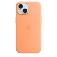 iPhone 15 Silicone Case with MagSafe - Orange Sorbet