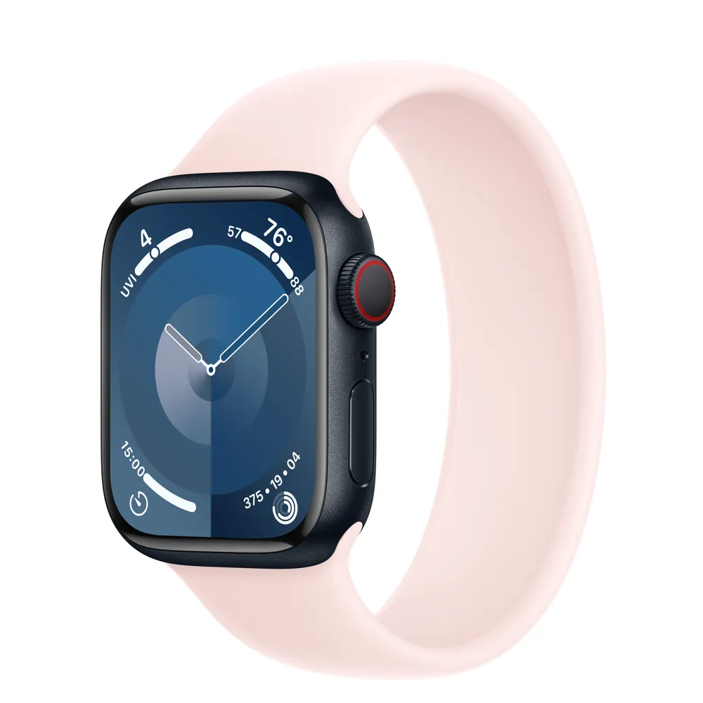 Buy Apple Watch Series 9 GPS, 41mm Pink Aluminium Case with Light Pink  Sport Loop - Apple (IN)