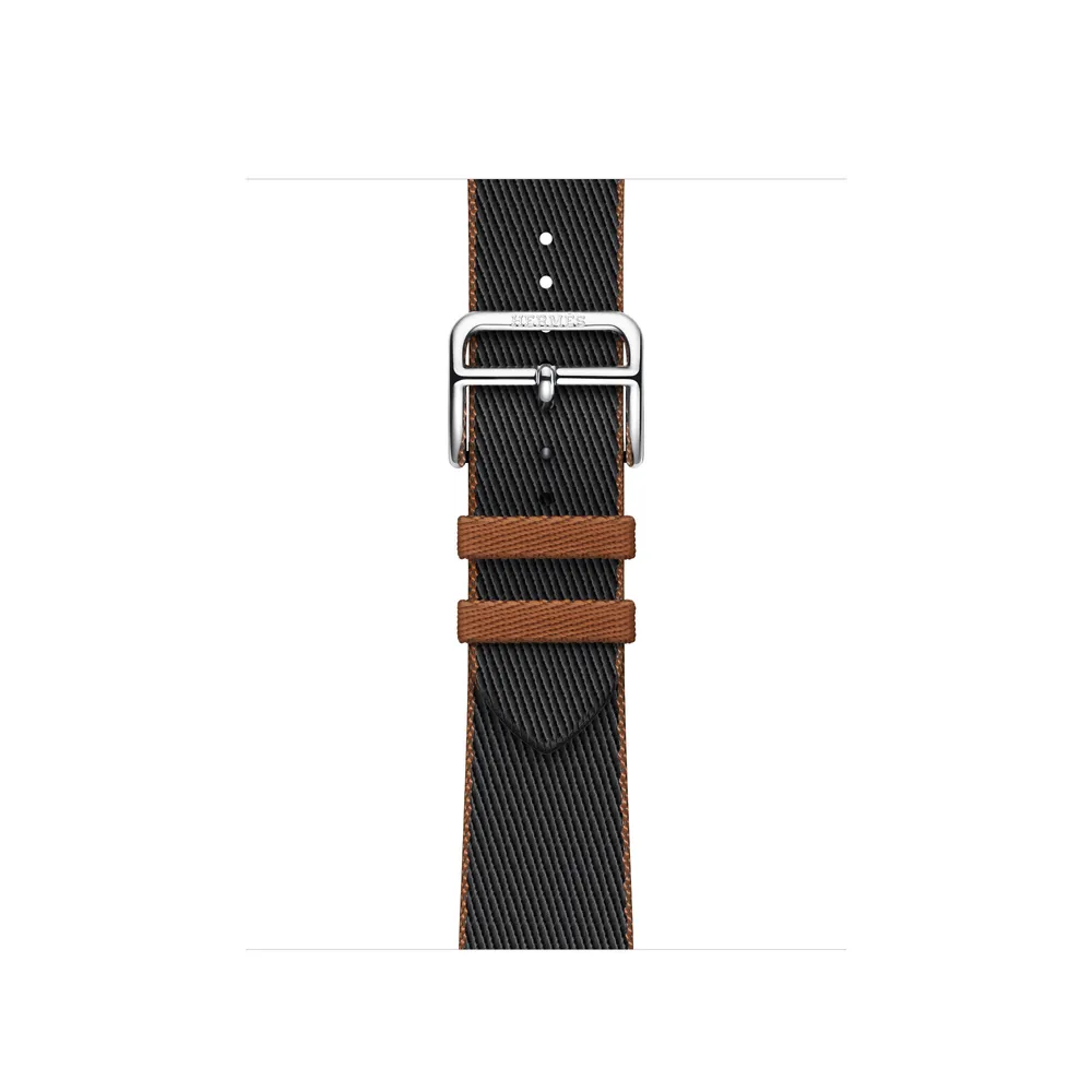 Apple Watch Hermès - 41mm Noir/Gold Twill Jump Single Tour