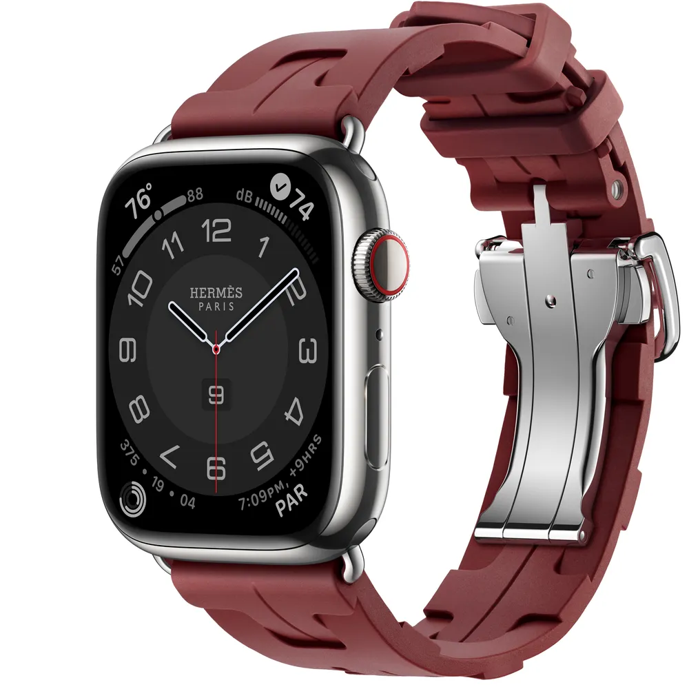 Apple Watch Hermès Series 9 GPS + Cellular, 45mm Silver Stainless 